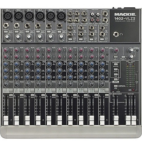 Mix Mackie 1402 Vlz 3 Mesa Som 1402 Vlz3