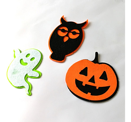3pcs / Set Tela De Halloween Fantasma Calabaza Letrero