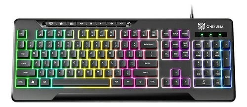 Teclado Gamer Onikuma G32 Rgb Retroiluminado Cableado Negro
