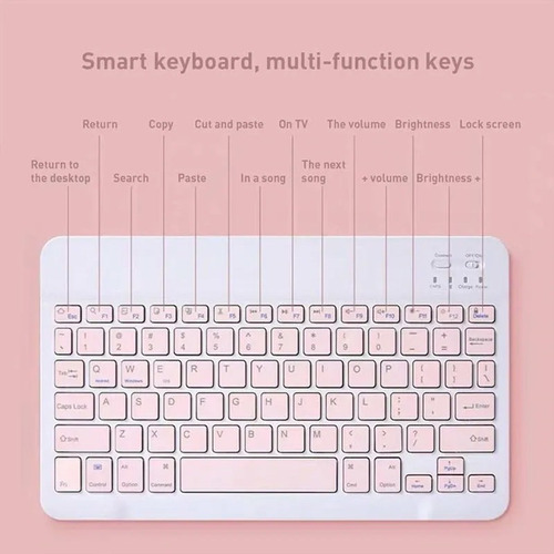 Imagen 5 de 10 de Juego De Teclado Y Ratón Con Soporte Plegable Y Teclado Blue