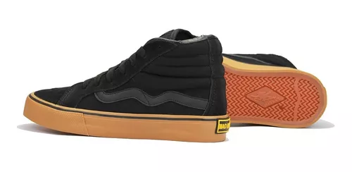 Tênis Mad Rats Cano Alto Hi Top Preto Crepe