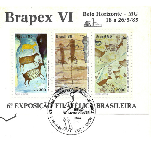 Fdc Com Cbc Bloco 69 Expo Brapex 6 Belo Horizonte 1985