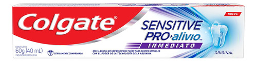 Pasta de dentes Colgate Sensitive Pro-Alívio Imediato Original  em creme  sem glúten 60 g