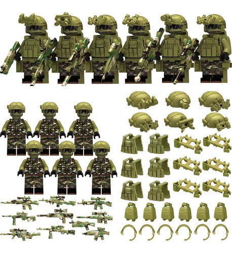 18 Soldado Brinquedo Das Forças Especiais Com Pacote Armas