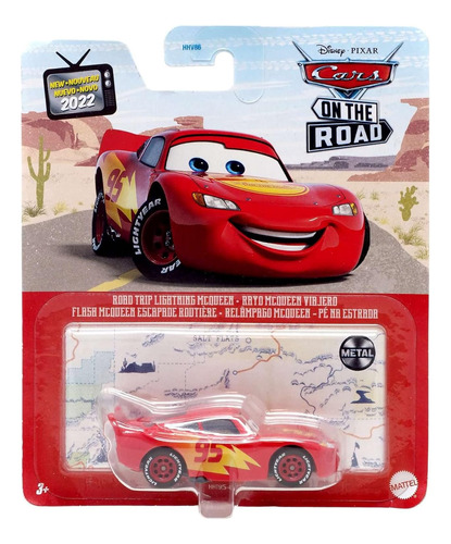Rayo Mcqueen Roadtrip Cars On The Road Metal Disney Pixar