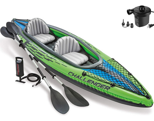 Challenger K2 Juego Inflable Kayak Bomba Electrica