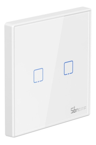 Imagen 3 de 6 de Sonoff T2 Eu 2c Rf - Control Remoto Touch 2 Canales