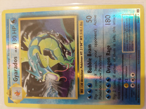 Cartas Pokemon Xy Gyarados 34/108 Reverse Darkside Tcg