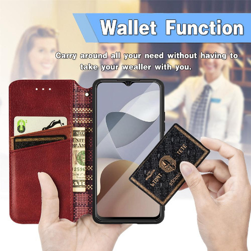 Funda For Zte A54 Funda De Cuero Con Diseño De Moda