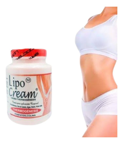 Crema Reductora Lipocream Quema Grasa Reduce Medidas Roja