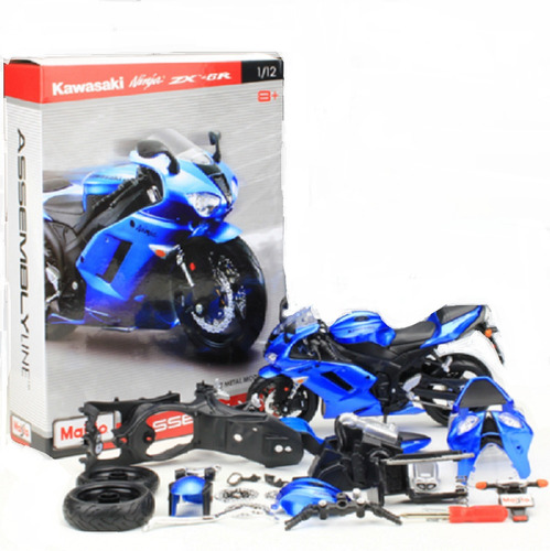 Maisto Kawasaki Ninja Zx-6r Línea De Montaje Diy 1/12 Dieca