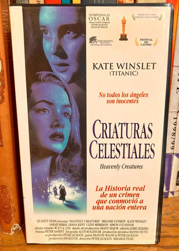 Película Vhs Criaturas Celestiales. Peter Jackson 1994 (Usado)