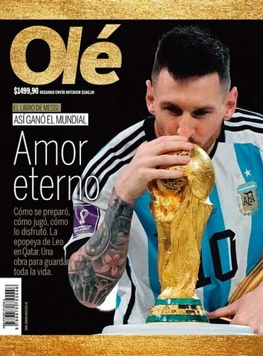 Revista Ole Messi De Oro Qatar 2022