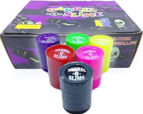12 Pz De Slime En Barriles Grande Moco De Gorila Para Fiesta