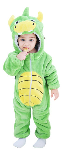 Pijama Kigurumi, Bonito Diseño De Dinosaurio Con Dibujos Ani