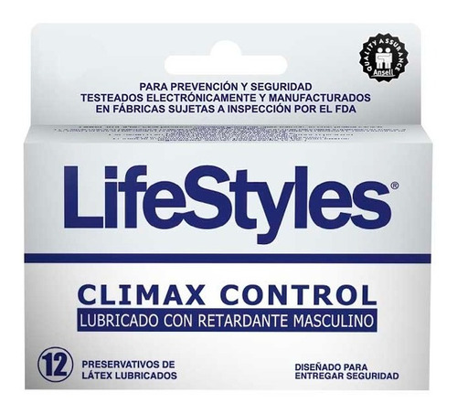 Preservativos Condones Retardantes Climax 12 Unid Lifestyles