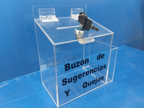 Buzón De Quejas Y Sugerencias Chico De Acrilico 3mm.