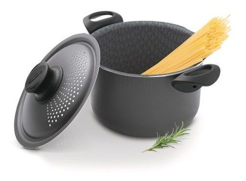 Imagen 1 de 8 de Olla Tramontina Pasta Spaghetti 24 Cm 7.50 Litros Teflon