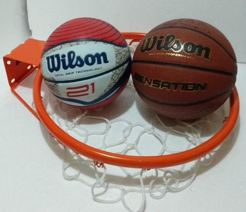 Aro Basquetball Enersport Naranja Oficial 45.5 Cms (18 PLG.)