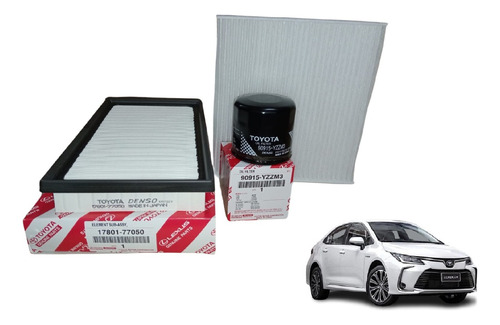 Kit 3 Filtros Toyota Corolla Motor 2.0 Año 2022