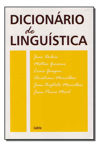 Libro Dicionario De Linguistica 2 Ed De Dubois Jean Cultri