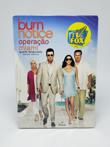 Box Dvd Burn Notice - Operação Miami 4ª Temporada Completa