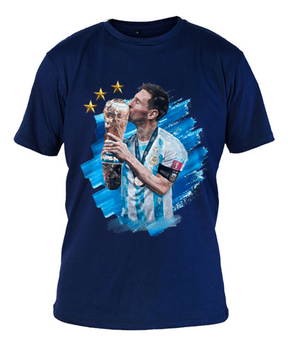 Remera Algodon Peinado Premium 24/1 - Messi 0041 - Likeme