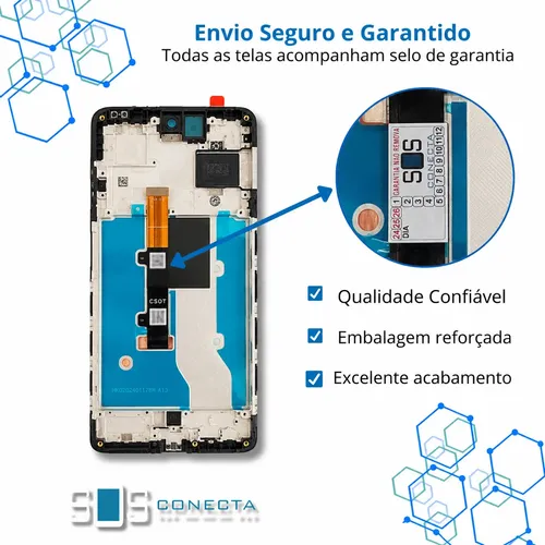 Tela Display Para Infinix Note 40 5g X6852 Com Aro - Amoled