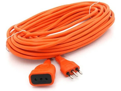 Alargador Extension De Corriente 15mts 10a Naranja Macrotel