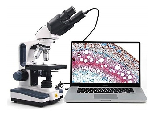 Microscopio Binocular Compuesto Sw350b, Ampliación 40x-2500x