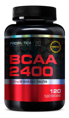 Bcaa 2400mg 120 Cápsulas Original Probiotica