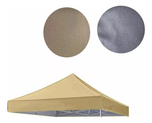 Lona Techo Para Toldo 2x2 Beige Con Uv