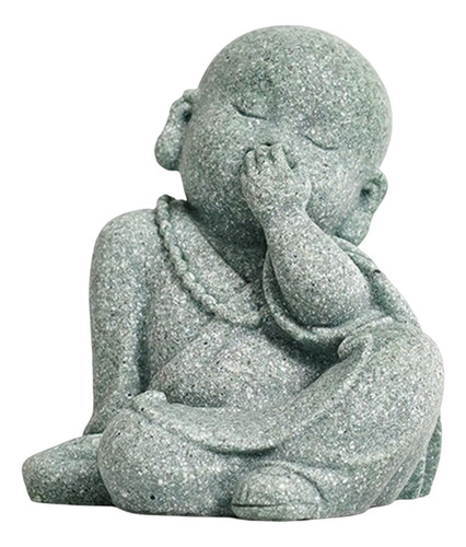Mini Estatuilla De Monje Estatua De Buda Adornos Hechos A