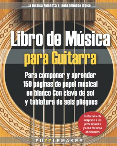 Libro De Musica Para Guitarra: Para Componer Y Aprender: 150