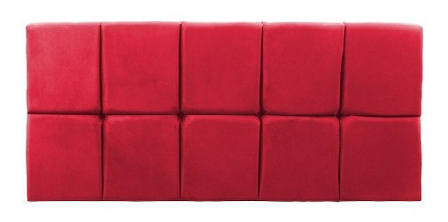 Cabeceira Painel Nina Cama Box Queen 1,60 Suede Cores Cor Suede Vermelho