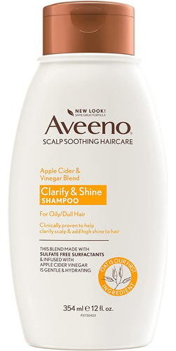 Aveeno Shampoo Avena Con Vinagre De Sidra De Manzana 354ml