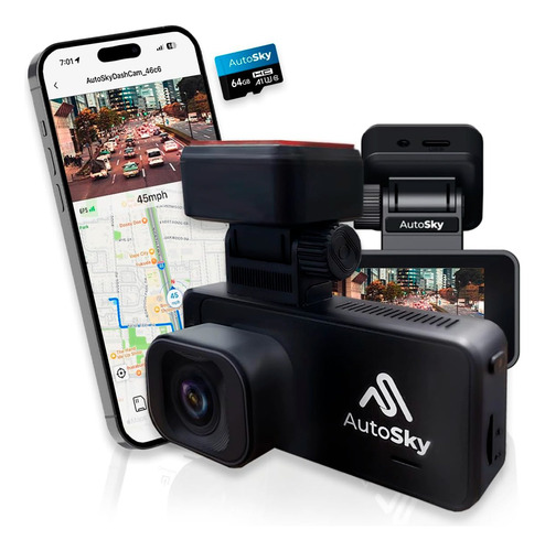 4k Dash Cam Cámara Para Vehículo Con Wifi Y Gps