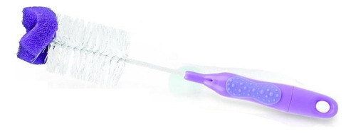 Cepillo Limpiamamaderas Y Tetinas 2 En 1 Nuby Color Violeta