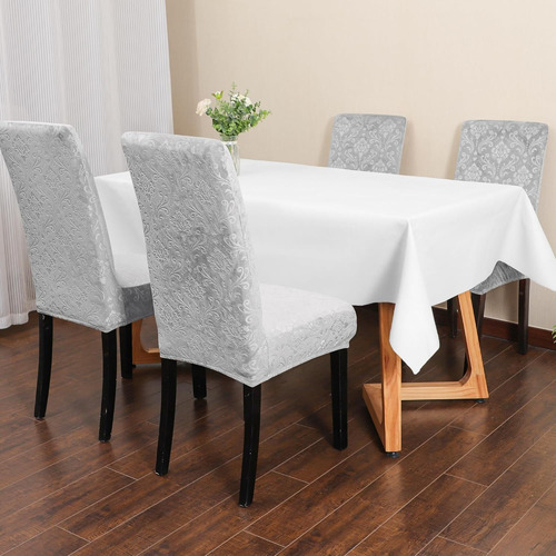 Fundas De Sillas De Comedor, Terciopelo Elástico, Modelo Par