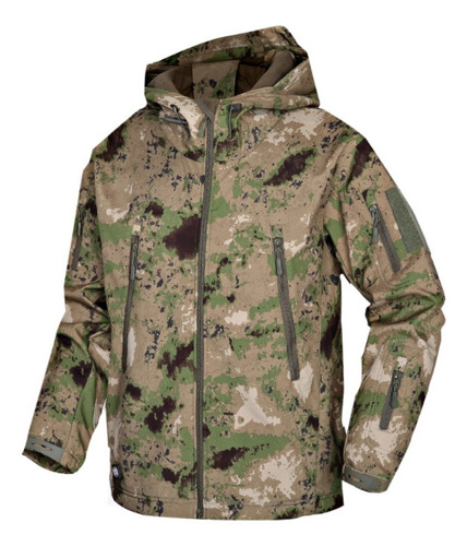 Chaqueta Impermeable De Invierno Camuflada Masculina Softs [