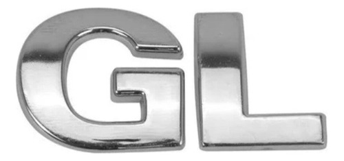 Emblema Gl De Corsa  Cromado  Chevrolet