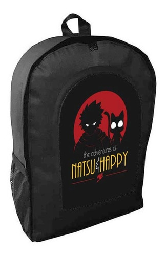 Mochila Negra Fairy Tail Adulto / Escolar A5