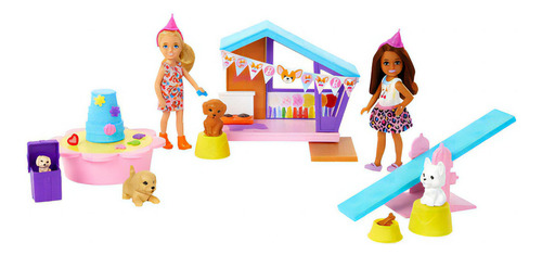 Barbie Mattel Polly Pocket Set De Juego Chelsea Fiesta De Perritos