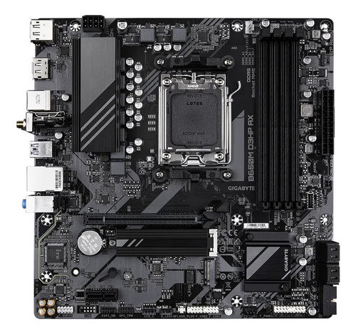 Motherboard Gigabyte B650m D3hp Ax Ddr5 Am5 Black Micro Atx