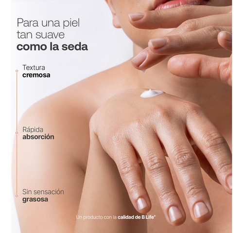 Crema Corporal Hidratante 1l. Con Karité Y Almendras. B Life Fragancia Karité Y Almendras Dulces