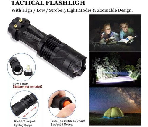 Kit De Herramientas De Supervivencia Para Campamento Color Negro