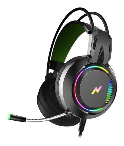 Auricular Gamer Con Microfono Pc Noga Luces Led Rgb St-808 E