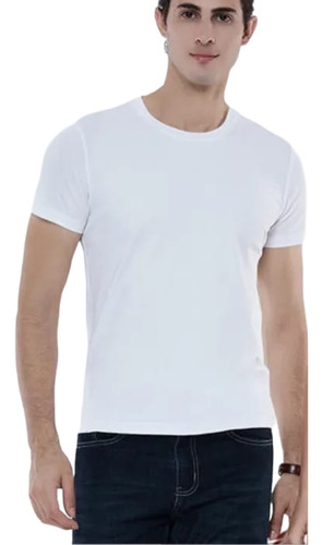 Polos Manga Corta Cuello Redondo Juvenil Slim Fit De Hombre