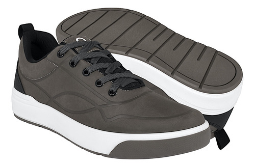 Tenis Casuales Caballero Capa De Ozono 654001 Sim Gris