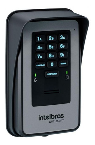 Painel Externo Porteiro Eletrônico Xpe 1013 Fit Intelbras Cinza-preto